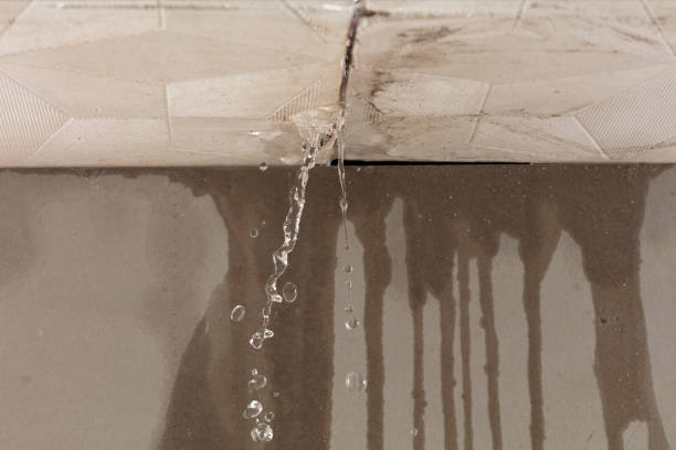 Professional Burst Pipe Cleanup technician working in Rio Medina, TX